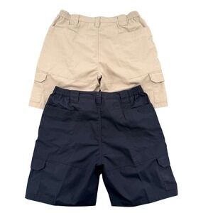 Propper Men Size 38 Tactical Cargo Shorts Lot of 2 Khaki Black Ripstop  Workwear